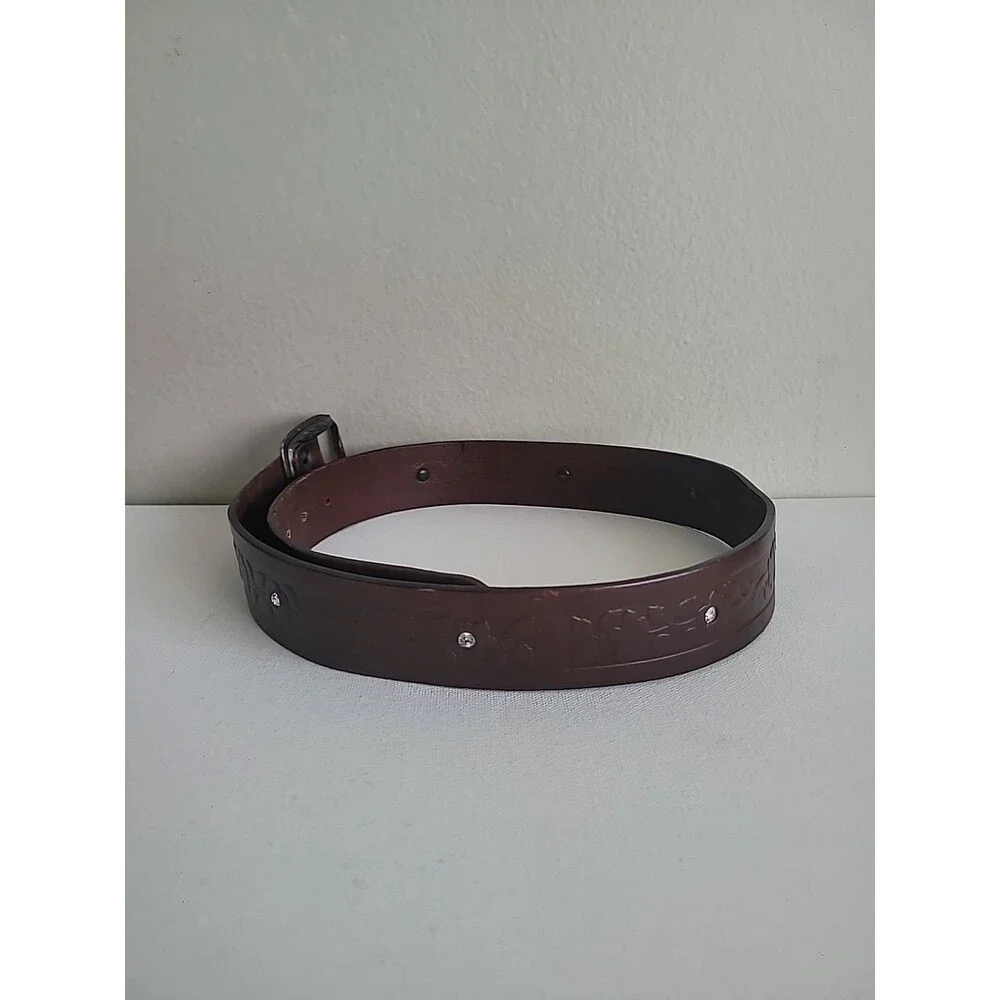 The Limited Chocolate Brown Boho Belt Sz M Western Rodeo Cowgirl Bohemian